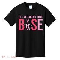 Its All About That Base Cheer Funny Cheerleader Cheerleading Kids T-Shirt thumb 0
