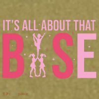 Its All About That Base Cheer Funny Cheerleader Cheerleading Garment-Dyed Women's Muscle Tee thumb 6