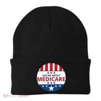 Insurance Agent Broker Sales Marketing Ask Me About Medicare Beanie thumb 0