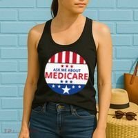 Insurance Agent Broker Sales Marketing Ask Me About Medicare Women's Tank Top thumb 2