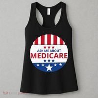 Insurance Agent Broker Sales Marketing Ask Me About Medicare Women's Tank Top thumb 3