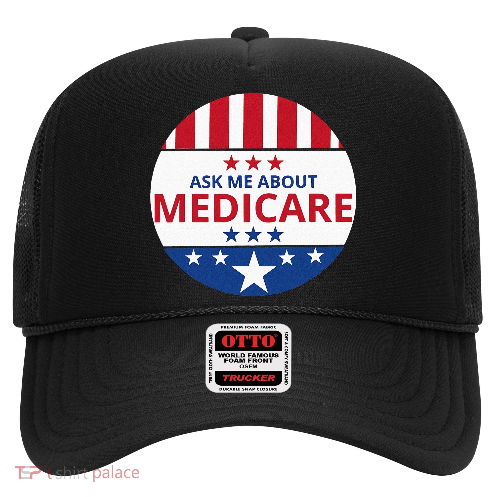 Insurance Agent Broker Sales Marketing Ask Me About Medicare Hat