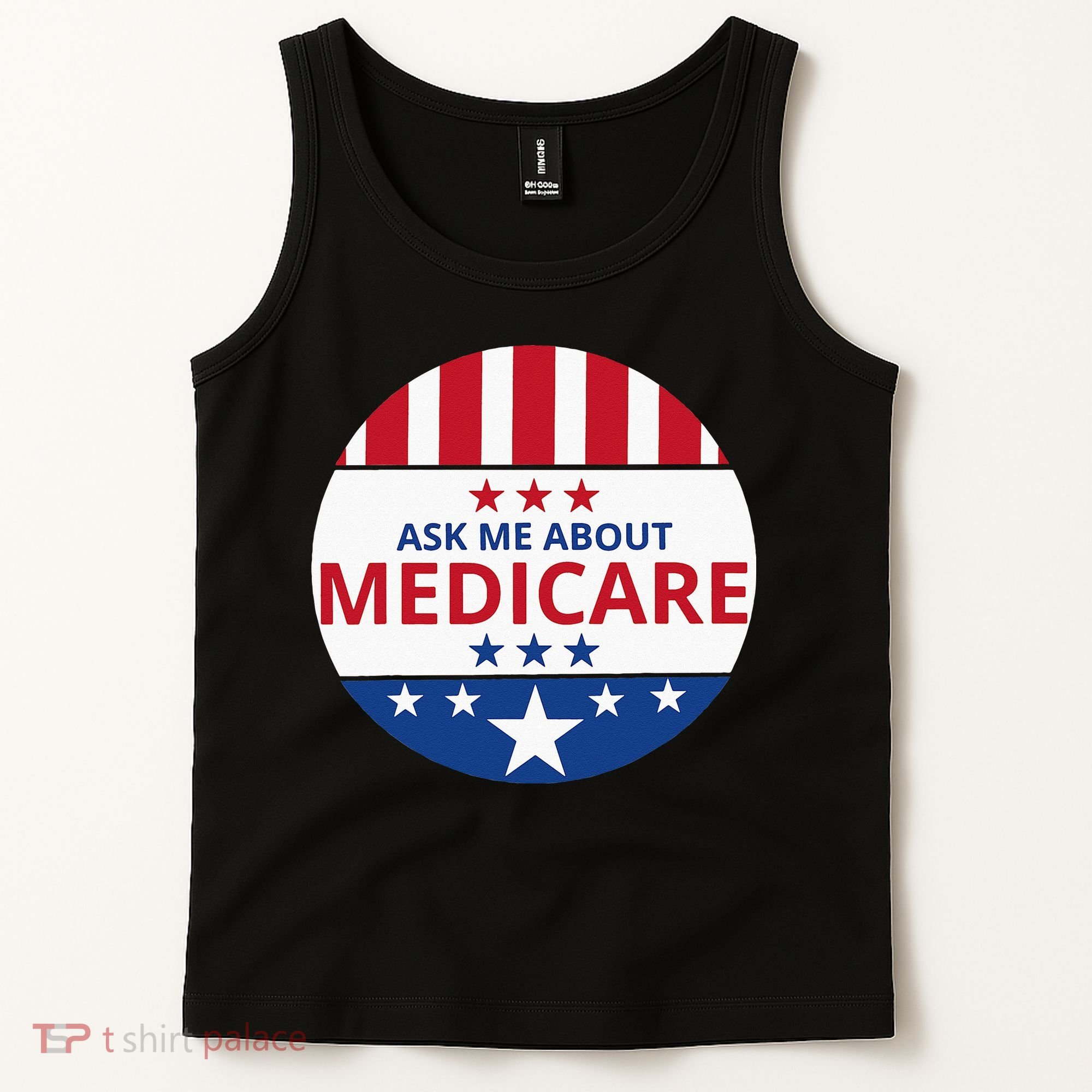 Insurance Agent Broker Sales Marketing Ask Me About Medicare Tank Top