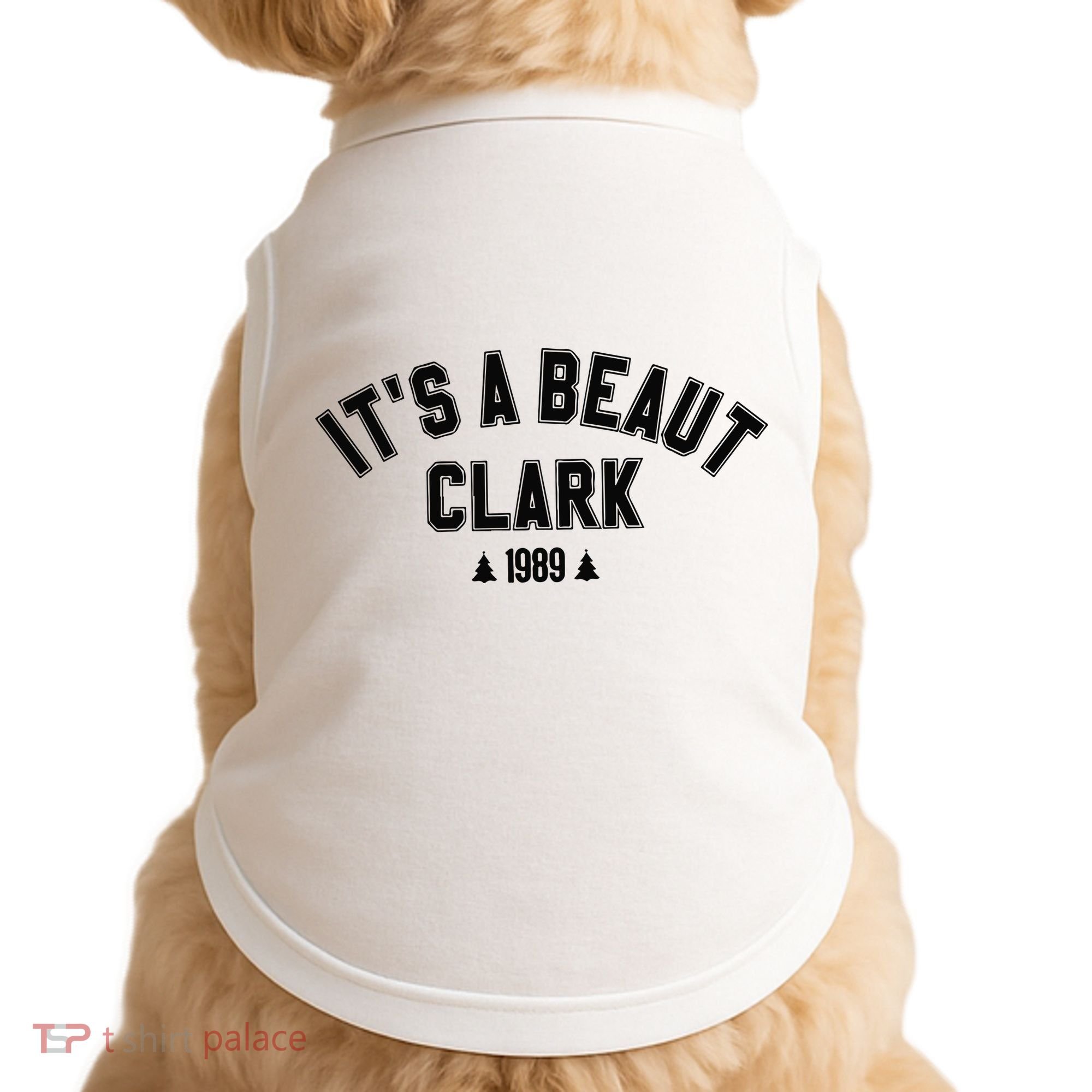 Its A Beaut Clark 1989 Christmas Tree Doggie Tank
