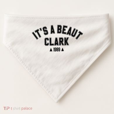 Its A Beaut Clark 1989 Christmas Tree USA-Made Doggie Bandana