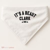 Its A Beaut Clark 1989 Christmas Tree USA-Made Doggie Bandana thumb 0