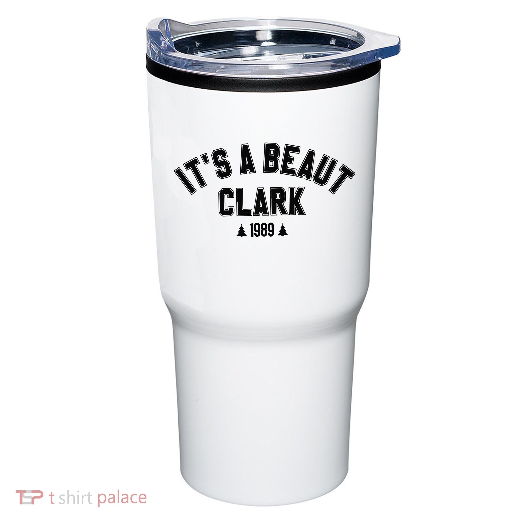 Its A Beaut Clark 1989 Christmas Tree Tumbler