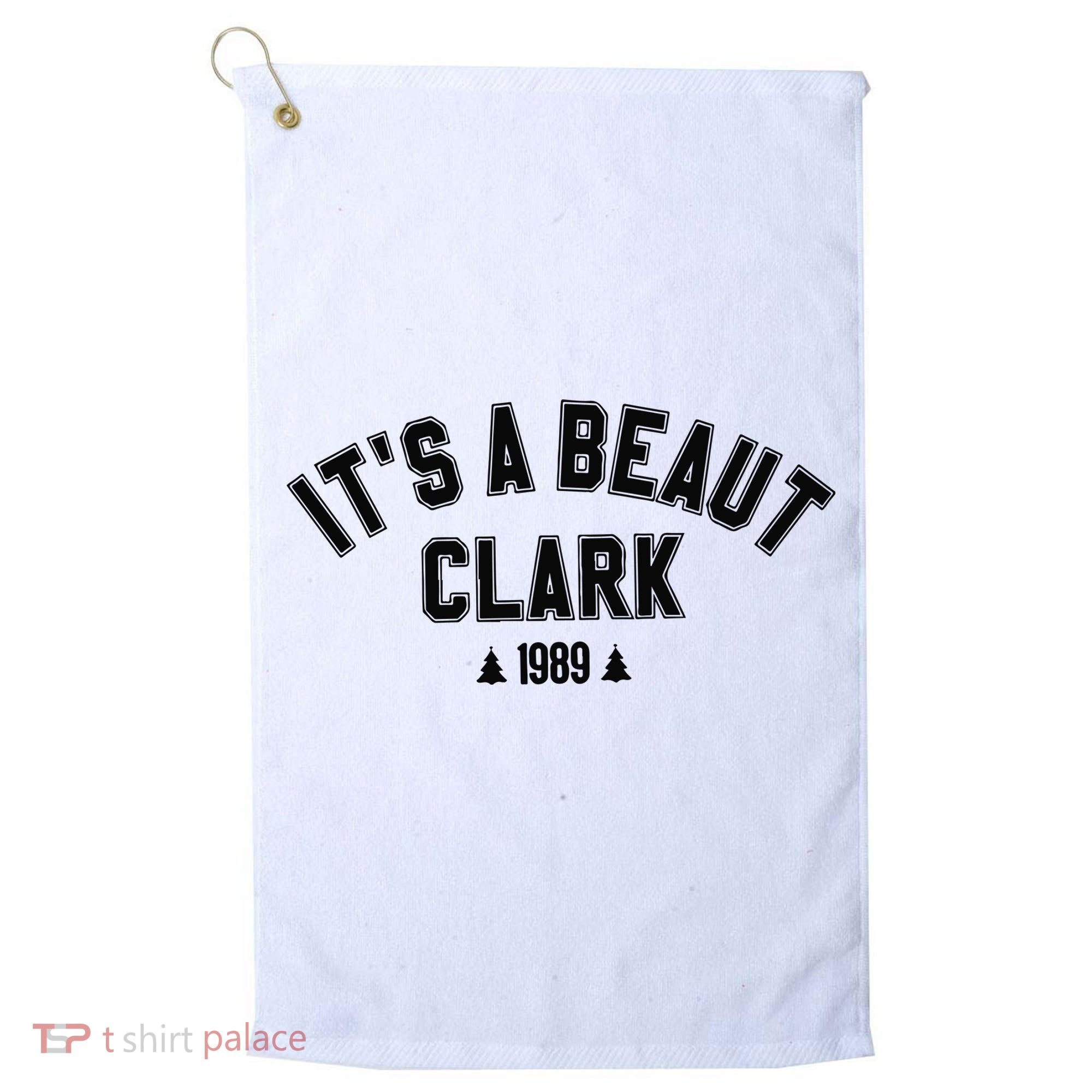 Its A Beaut Clark 1989 Christmas Tree Golf Towel