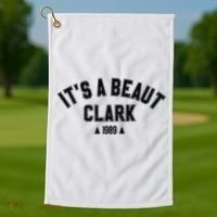 Its A Beaut Clark 1989 Christmas Tree Golf Towel thumb 1