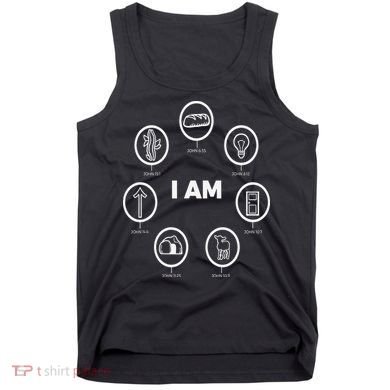 I Am Bible Animations White Design Jesus John Bible Tank Top