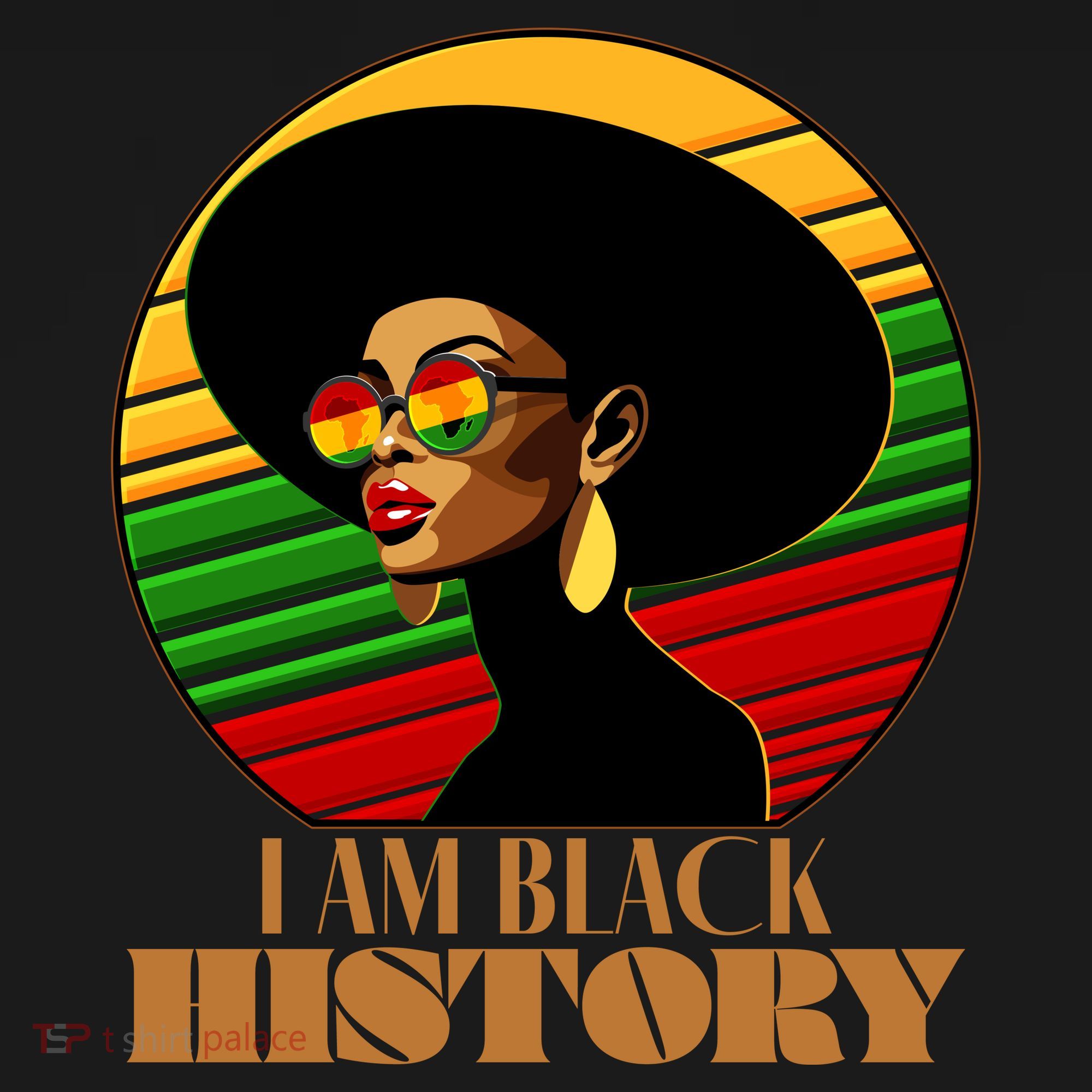 I Am Black History Stylish Black African American Woman Women's Hoodie
