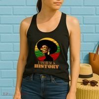 I Am Black History Stylish Black African American Woman Women's Tank Top thumb 2