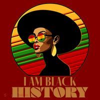 I Am Black History Stylish Black African American Woman T-Shirt thumb 7