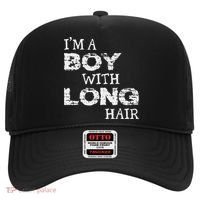 IM A Boy With Long Hair Funny Boy Cool Long Hair Hat thumb 0