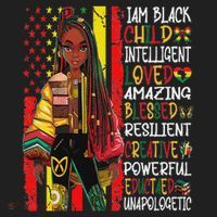 I Am Black Child History Month African American Women's Sweatshirt thumb 2