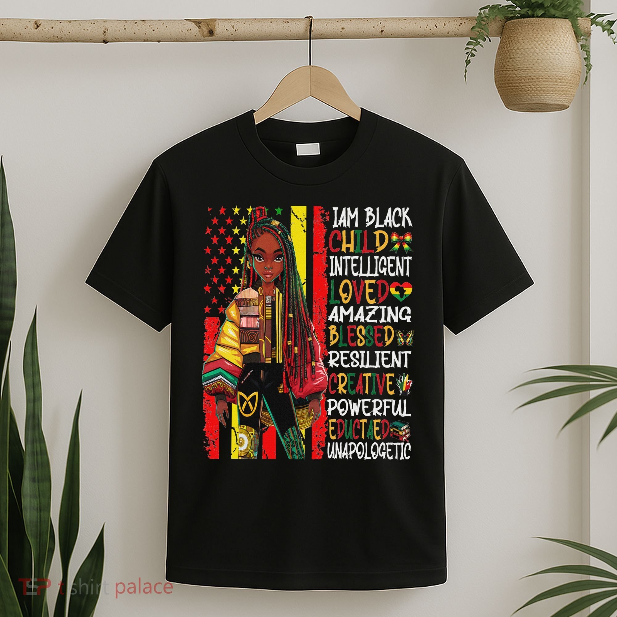 I Am Black Child History Month African American T-Shirt
