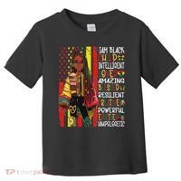I Am Black Child History Month African American Toddler T-Shirt thumb 0