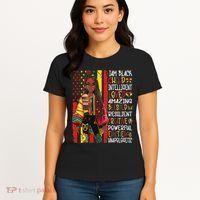 I Am Black Child History Month African American Women's T-Shirt thumb 4