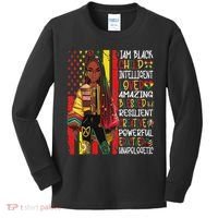 I Am Black Child History Month African American Kids Long Sleeve Shirt thumb 0