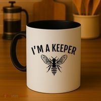 I'm A (Bee)keeper Gift Funny Beekeeper Beekeeping Funny Gift Coffee Mug thumb 4