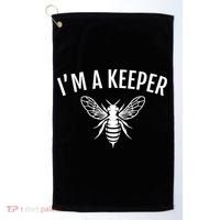 I'm A (Bee)keeper Gift Funny Beekeeper Beekeeping Funny Gift Golf Towel thumb 0