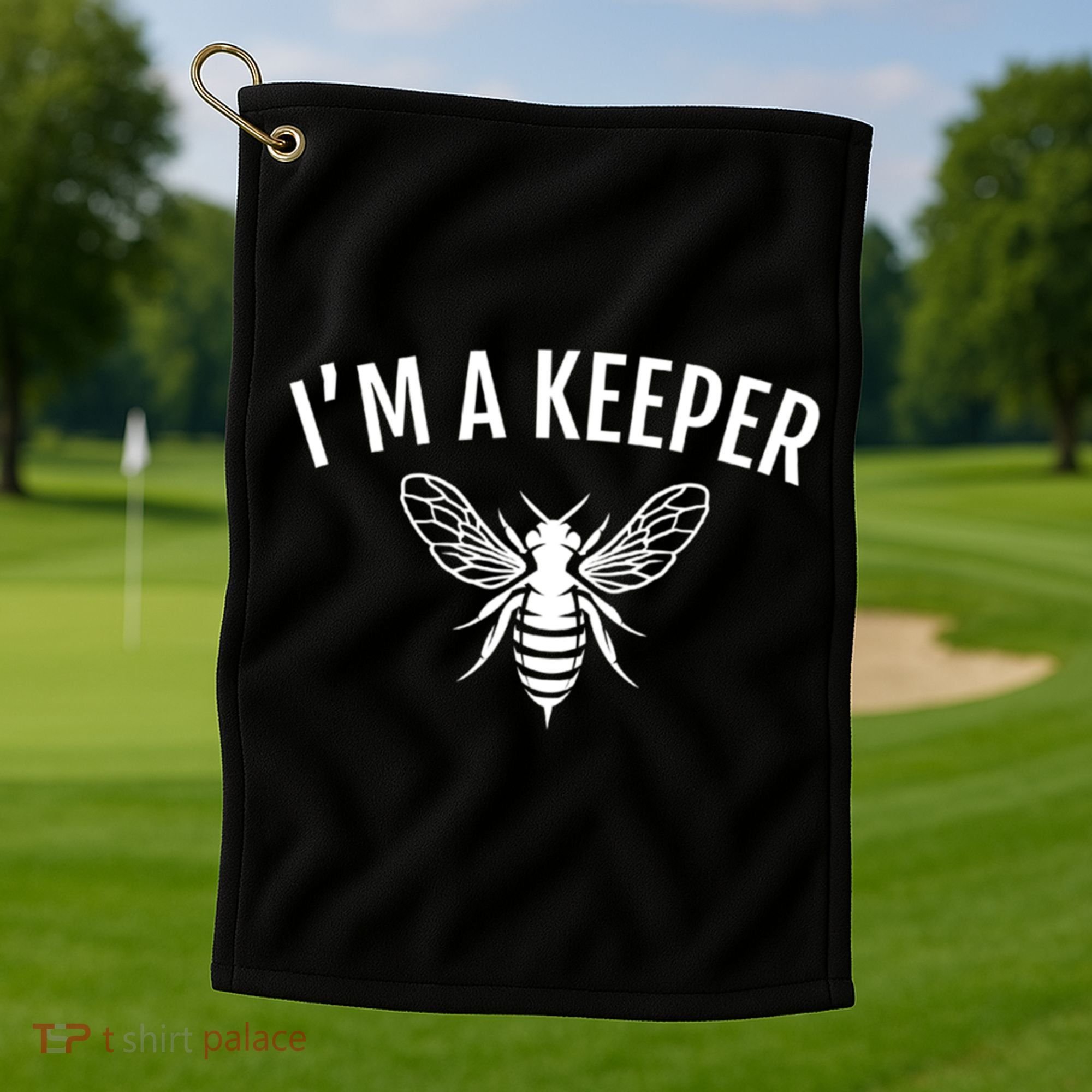 I'm A (Bee)keeper Gift Funny Beekeeper Beekeeping Funny Gift Golf Towel