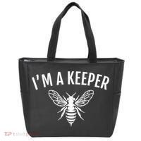 I'm A (Bee)keeper Gift Funny Beekeeper Beekeeping Funny Gift Tote Bag thumb 0