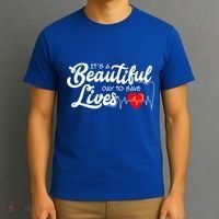 ItS A Beautiful Day To Save Lives Funny Nurse Careers Nurse Gift T-Shirt thumb 3