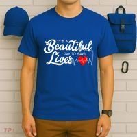ItS A Beautiful Day To Save Lives Funny Nurse Careers Nurse Gift T-Shirt thumb 6