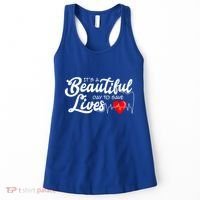 ItS A Beautiful Day To Save Lives Funny Nurse Careers Nurse Gift Women's Tank Top thumb 0