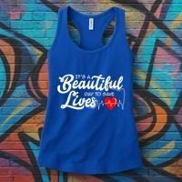 ItS A Beautiful Day To Save Lives Funny Nurse Careers Nurse Gift Women's Tank Top thumb 3