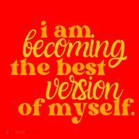 I Am Becoming The Best Version Of Myself Positive Quote Santa Hat thumb 1