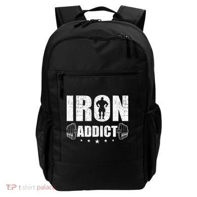 Iron Addict Bodybuilding Weightlifting Workout Backpack