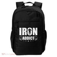 Iron Addict Bodybuilding Weightlifting Workout Backpack thumb 0