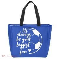 I'll Always Be Your Biggest Soccer Fan Team Player Gift Cool Gift Tote Bag thumb 0