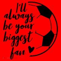 I'll Always Be Your Biggest Soccer Fan Team Player Gift Cool Gift Santa Hat thumb 1