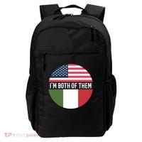 I Am Both Of Them American And Italian Flags Backpack thumb 0