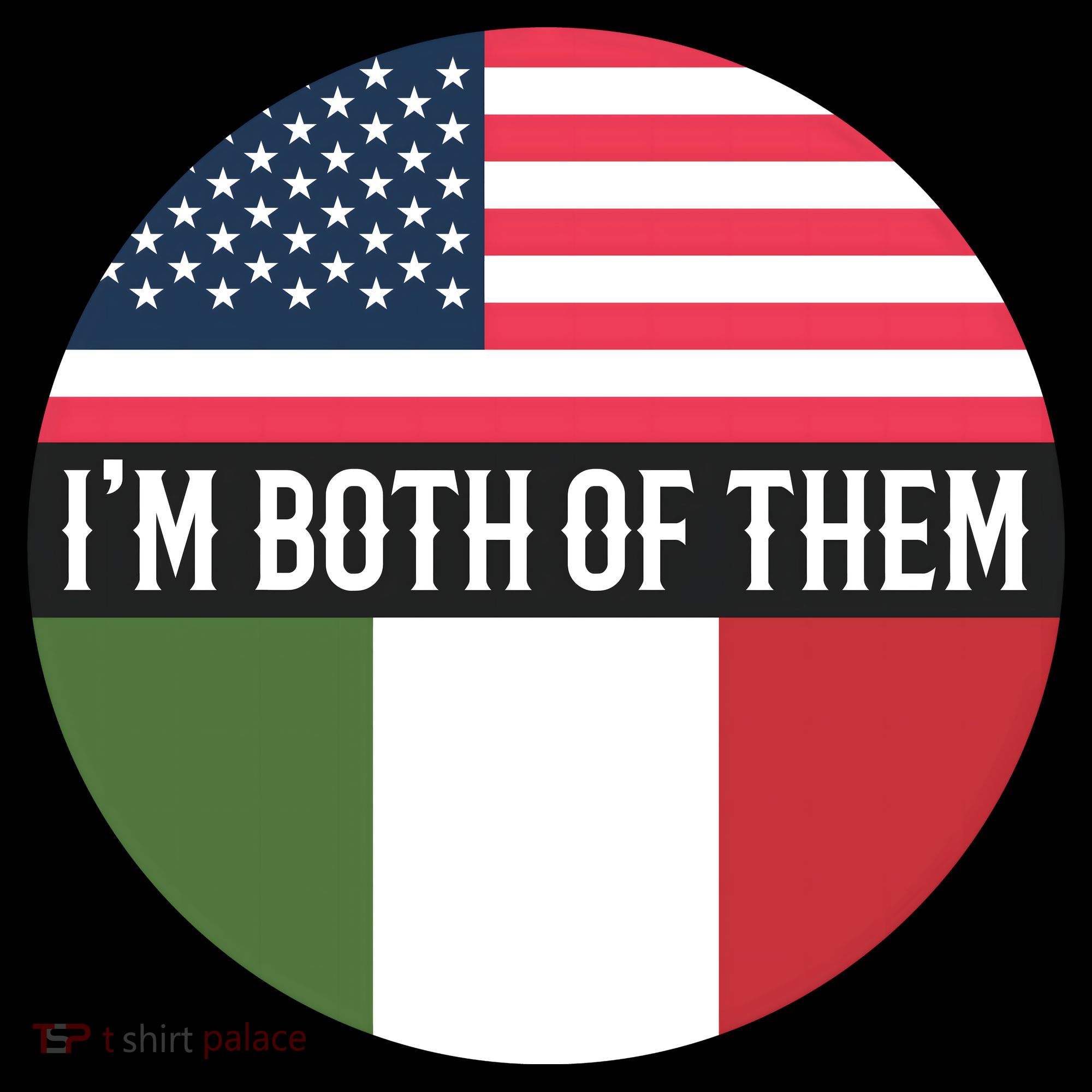 I Am Both Of Them American And Italian Flags Coffee Mug