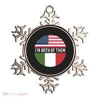 I Am Both Of Them American And Italian Flags Ornament thumb 0