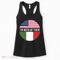I Am Both Of Them American And Italian Flags Women's Tank Top thumb 0