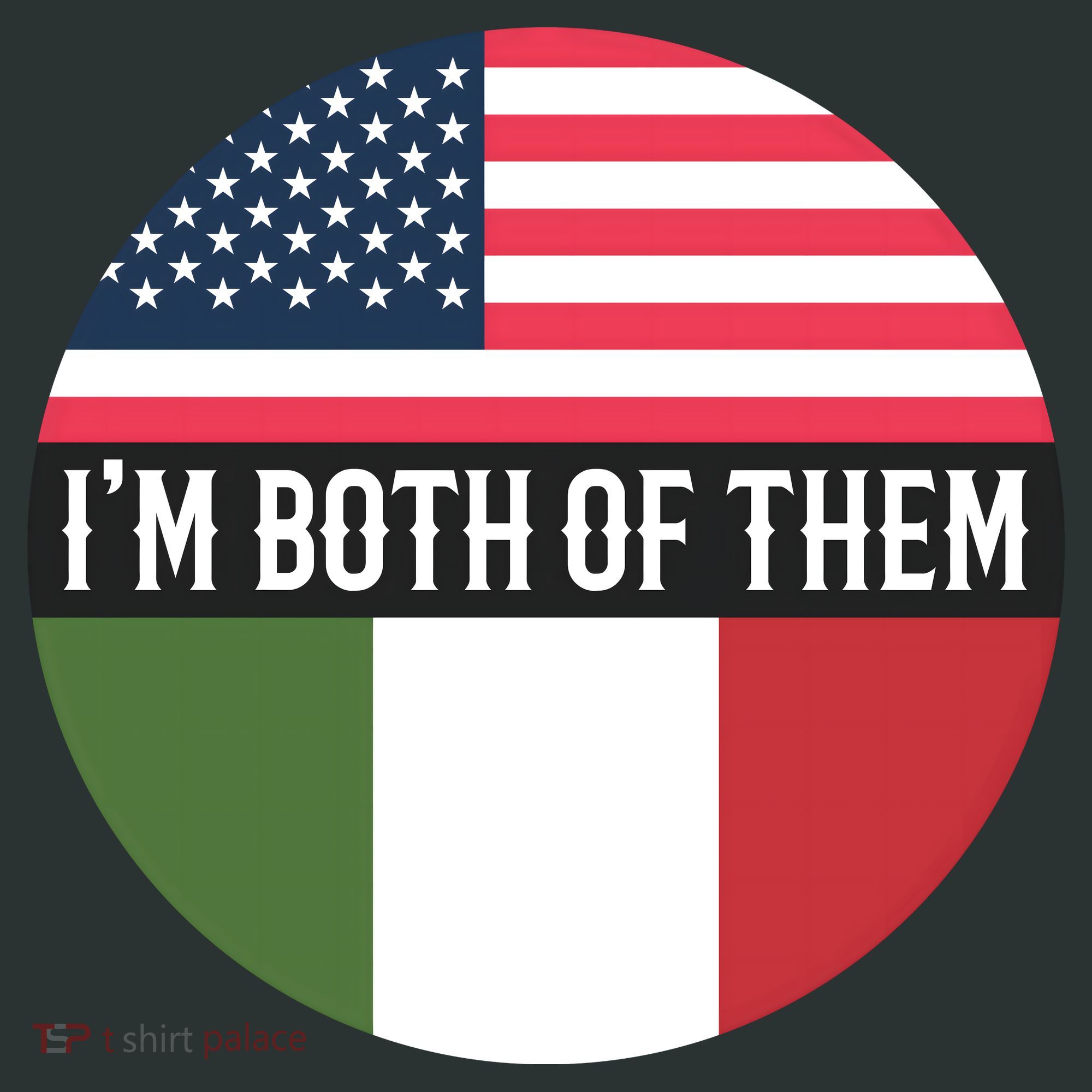 I Am Both Of Them American And Italian Flags Sweatshirt