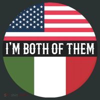 I Am Both Of Them American And Italian Flags Baby Bodysuit thumb 2