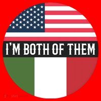 I Am Both Of Them American And Italian Flags Santa Hat thumb 1