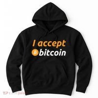 I Accept Bitcoin Funny Crypto Trader BTC Bitcoin Investor Hoodie thumb 0