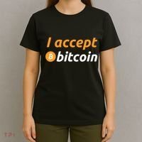 I Accept Bitcoin Funny Crypto Trader BTC Bitcoin Investor T-Shirt thumb 4
