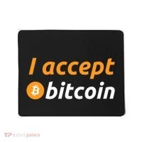 I Accept Bitcoin Funny Crypto Trader BTC Bitcoin Investor Mousepad thumb 0