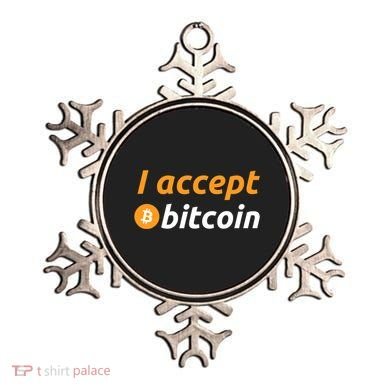 I Accept Bitcoin Funny Crypto Trader BTC Bitcoin Investor Ornament