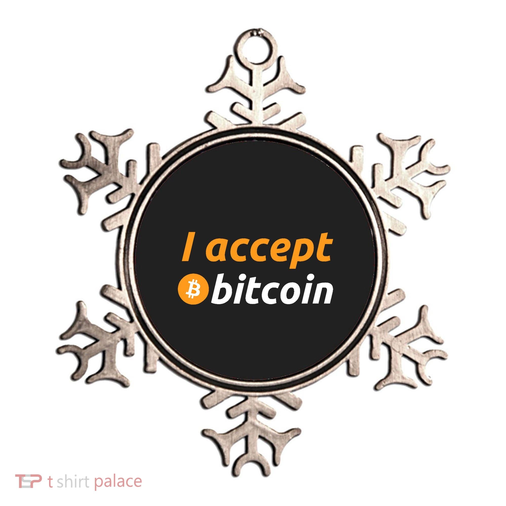I Accept Bitcoin Funny Crypto Trader BTC Bitcoin Investor Ornament