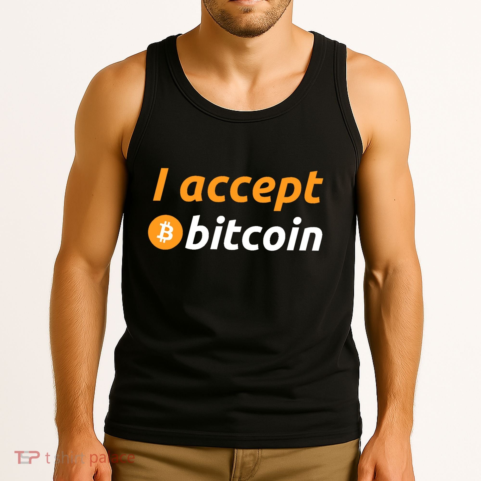 I Accept Bitcoin Funny Crypto Trader BTC Bitcoin Investor Tank Top