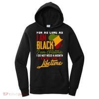 I Am Black History Lifetime Cool Black History Month Women's Hoodie thumb 0